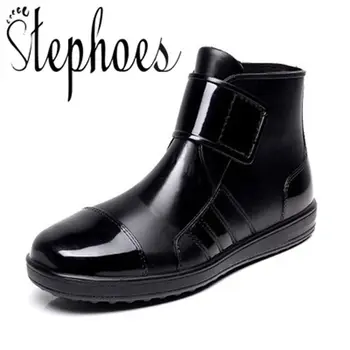 Stephoes New Men PVC Rain Boots Ankle Waterproof Fashion Rainboots Black Casual Anti-slip Breathable Water Shoes Botas Hombre
Stephoes New Men PVC Rain Boots Ankle Waterproof Fashion Rainboots Black Casual Anti-slip Breathable Water Shoes Botas Hombre
