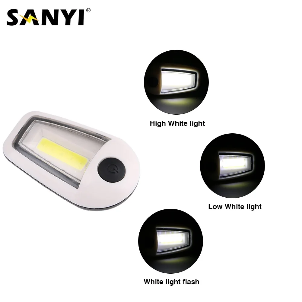 Sanyi Mini COB LED Flashlight 3 Modes Torch Pocket Light Waterproof Portable Lantern For Hunting With 2*CR2032 Button Battery
Sanyi Mini COB LED Flashlight 3 Modes Torch Pocket Light Waterproof Portable Lantern For Hunting With 2*CR2032 Button Battery