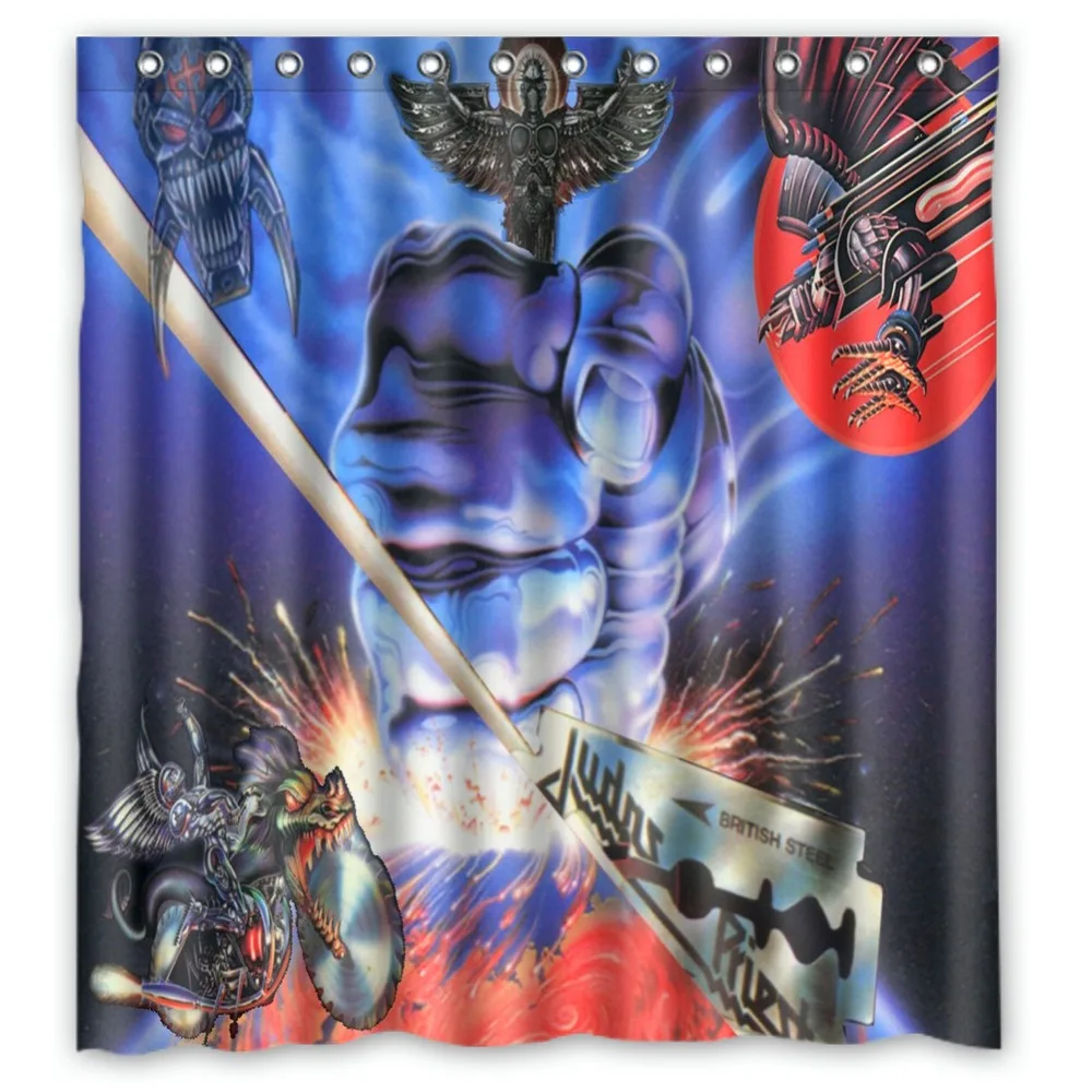 Vixm Home Judas Priest Fabric Shower Curtains Mildew Waterproof Curtains For Bathroom With Hooks 66x72 inch
Vixm Home Judas Priest Fabric Shower Curtains Mildew Waterproof Curtains For Bathroom With Hooks 66x72 inch