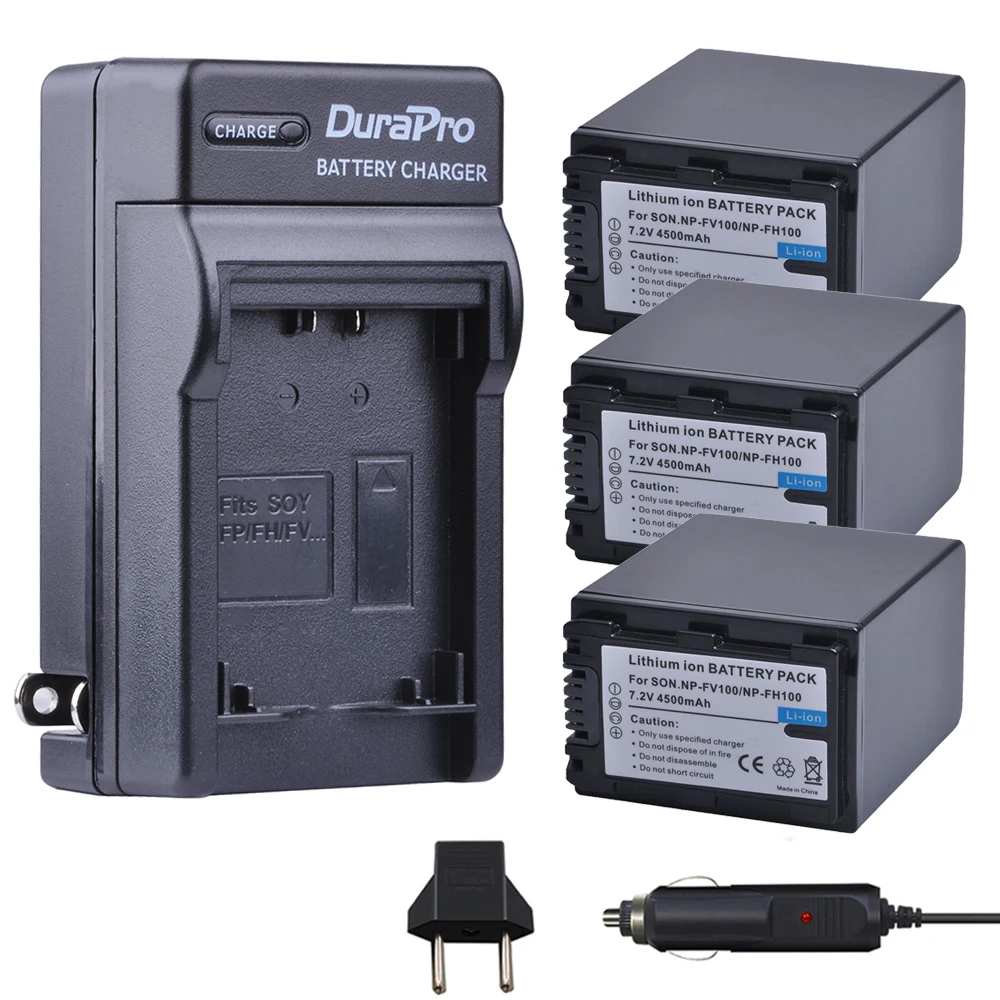 3pc 3900mAH NP-FV100 NPFV100 NP FV100 Li-ion Battery + Car Charger For SONY HDR-CX190 HDR-XR550/E HDR-XR350/E HDR-XR150/E
3pc 3900mAH NP-FV100 NPFV100 NP FV100 Li-ion Battery + Car Charger For SONY HDR-CX190 HDR-XR550/E HDR-XR350/E HDR-XR150/E