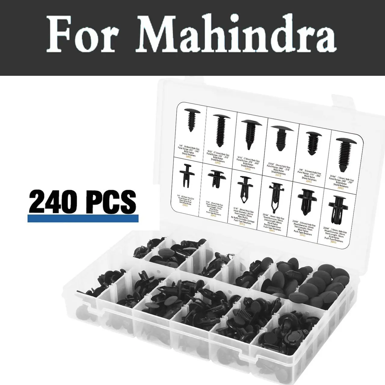 240pcs Retainers Clips Set Fastener Rivets Remover Tools Case Car For Mahindra Armada Bolero Commander Marshal Scorpio Verito
240pcs Retainers Clips Set Fastener Rivets Remover Tools Case Car For Mahindra Armada Bolero Commander Marshal Scorpio Verito