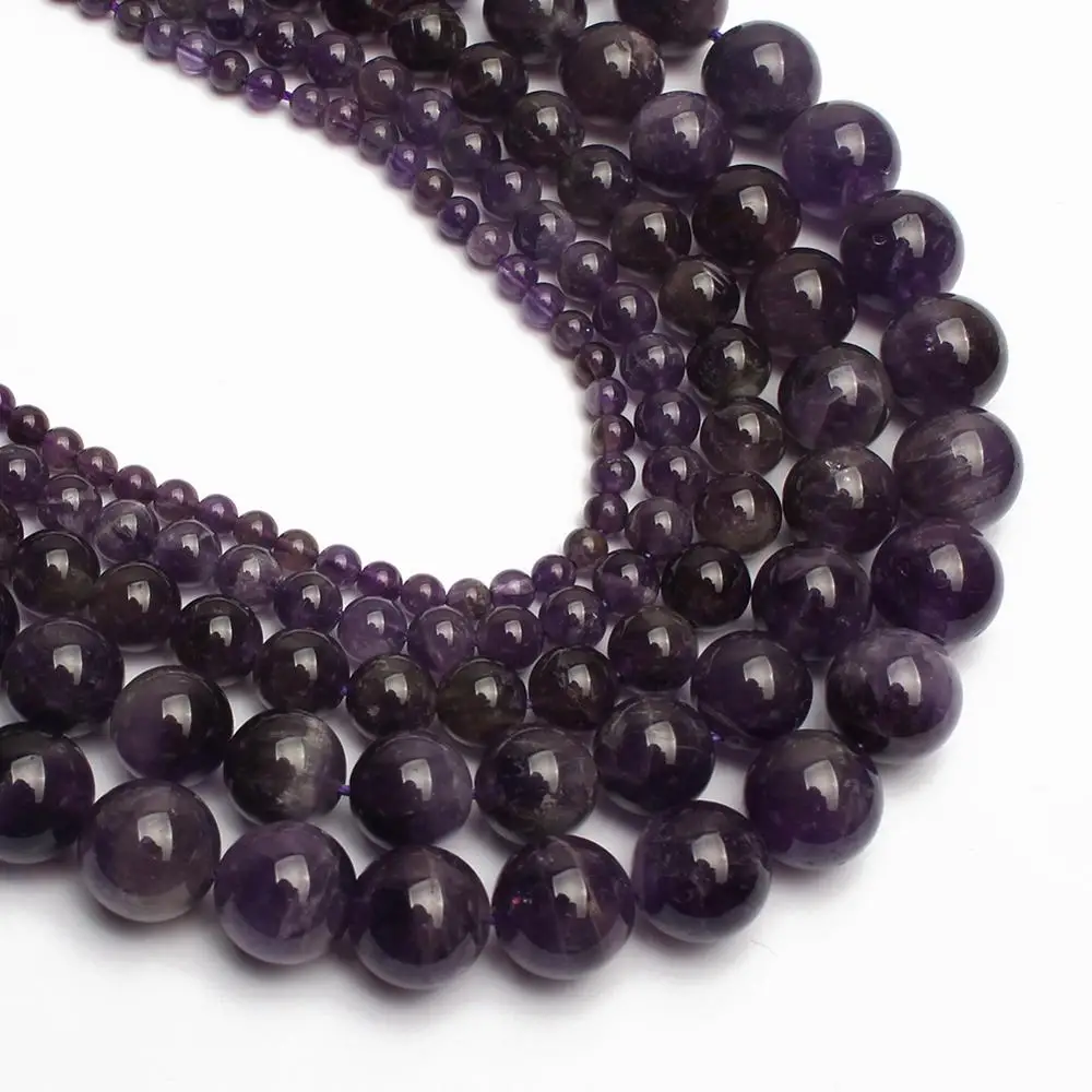Hot Sale Free Shipping 15.5" Natural Amethysts Purple crystal Round Beads For Jewelry Making 4 6 8 10 12mm Pick Size Aa-F00087
Hot Sale Free Shipping 15.5" Natural Amethysts Purple crystal Round Beads For Jewelry Making 4 6 8 10 12mm Pick Size Aa-F00087