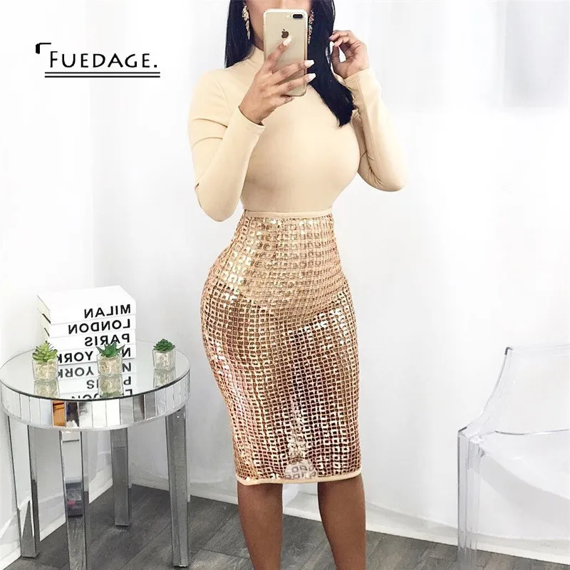 Fuedage Sexy Sequined Two Piece Dress Women 2017 Autumn Winter New Hollow Out Transparent Dresses Club Party Long Sleeve Vestido
Fuedage Sexy Sequined Two Piece Dress Women 2017 Autumn Winter New Hollow Out Transparent Dresses Club Party Long Sleeve Vestido