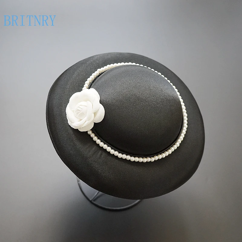 BRITNRY Vintage Black Wedding Hat Pearls with Flowers Fascinators for Women Elegant High Quality Bridal Hat
BRITNRY Vintage Black Wedding Hat Pearls with Flowers Fascinators for Women Elegant High Quality Bridal Hat