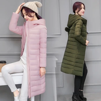 QIMAGE 2017 Winter Coat Women Hooded Cotton Padded Parkas Girls Student Wadded Warm Outwear Winter Jackets Female Long Overcoat
QIMAGE 2017 Winter Coat Women Hooded Cotton Padded Parkas Girls Student Wadded Warm Outwear Winter Jackets Female Long Overcoat