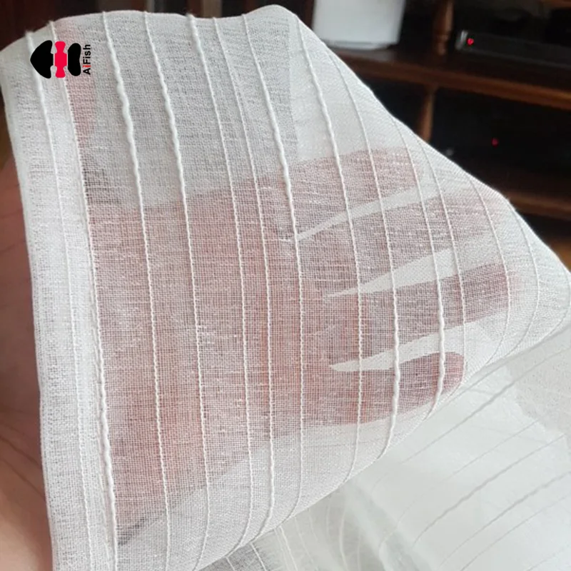 Home textile fringe curtain white tulle sheer curtain for bedroom or living room window striped organza curtains wp039C
Home textile fringe curtain white tulle sheer curtain for bedroom or living room window striped organza curtains wp039C