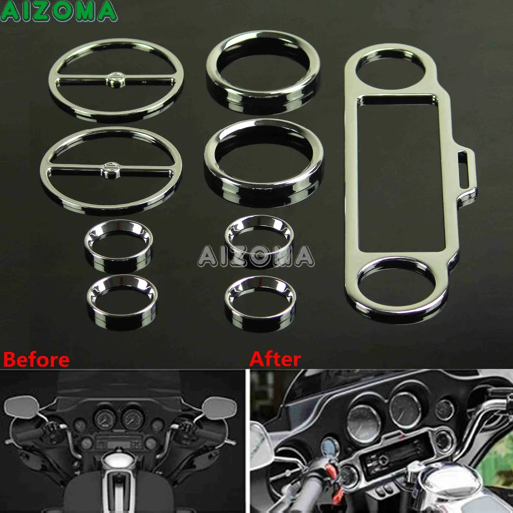 Chrome Stereo Speedometer Speaker Beazels Accent Trim Ring Cover Kit For Harley Ultra Classic Touring Electra Glide Trike 86-Up
Chrome Stereo Speedometer Speaker Beazels Accent Trim Ring Cover Kit For Harley Ultra Classic Touring Electra Glide Trike 86-Up