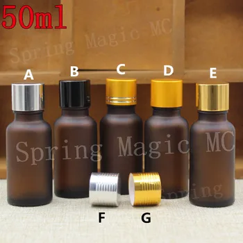 50PCS/LOT 50ML Frosted Amber Glass Bottle With Aluminum Lid,Essential Oil Bottle For Eye Cream/Essence/Serum Cosmetic Container
50PCS/LOT 50ML Frosted Amber Glass Bottle With Aluminum Lid,Essential Oil Bottle For Eye Cream/Essence/Serum Cosmetic Container