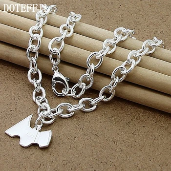 DOTEFFIL 925 Sterling Silver 18 Inch Chain Dog Tag Pendant Necklace For Women Wedding Engagement Fashion Jewelry
DOTEFFIL 925 Sterling Silver 18 Inch Chain Dog Tag Pendant Necklace For Women Wedding Engagement Fashion Jewelry