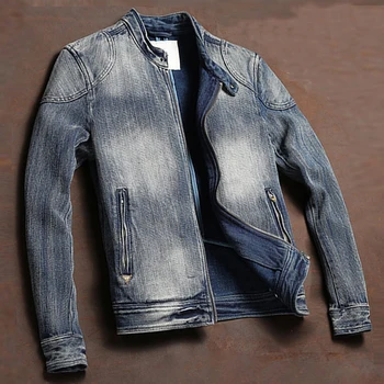 Vintage Stretch Biker Mens Denim Jackets XXXL Plus Overcoats European Style Motorcycle Mens Jeans Jacket Male Streetwear A760
Vintage Stretch Biker Mens Denim Jackets XXXL Plus Overcoats European Style Motorcycle Mens Jeans Jacket Male Streetwear A760