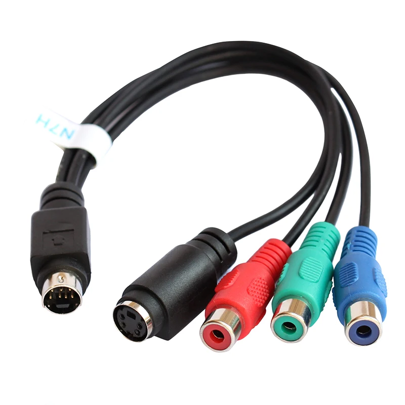 7 Pin S-Video to Female RGB/ 3 RCA and 4 pin S-Video FemaleComponent Cable 20cm for PC DVD HDTV
7 Pin S-Video to Female RGB/ 3 RCA and 4 pin S-Video FemaleComponent Cable 20cm for PC DVD HDTV
