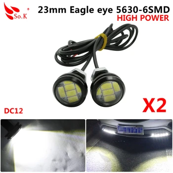 2pcs 23mm DRL LED Eagle Eye 12V 6 Chips 5630 5730 SMD LED Bulb Daytime Running Lights White Car Taillight Parking Fog Light Lamp
2pcs 23mm DRL LED Eagle Eye 12V 6 Chips 5630 5730 SMD LED Bulb Daytime Running Lights White Car Taillight Parking Fog Light Lamp