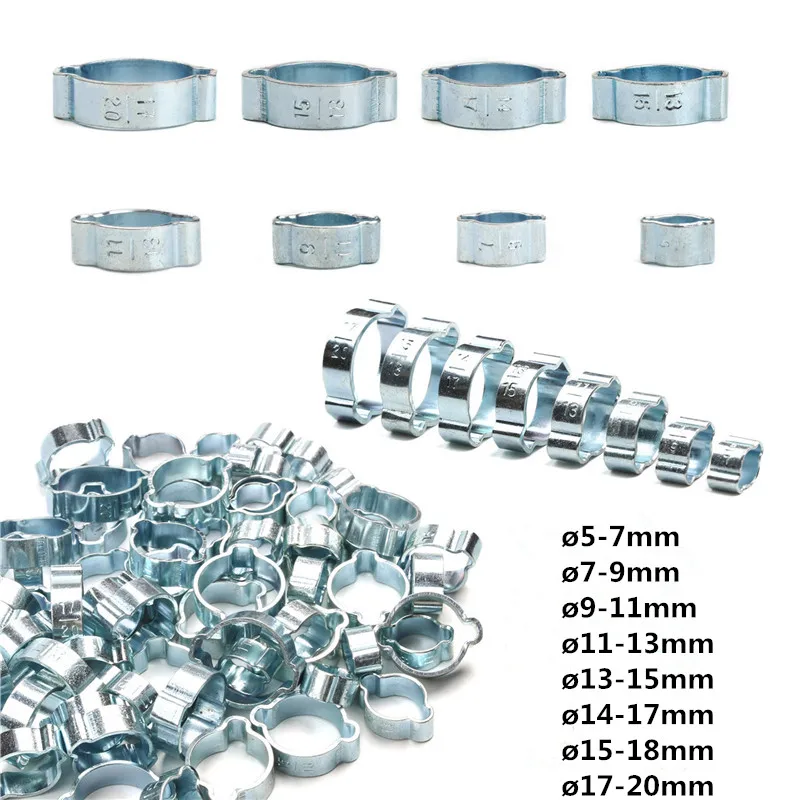 10Pcs/set 5-20mm Hose Clamp Double Ears Clamp Worm Drive Fuel Water Hose Pipe Clamps Clips Hose Fuel Clamps
10Pcs/set 5-20mm Hose Clamp Double Ears Clamp Worm Drive Fuel Water Hose Pipe Clamps Clips Hose Fuel Clamps