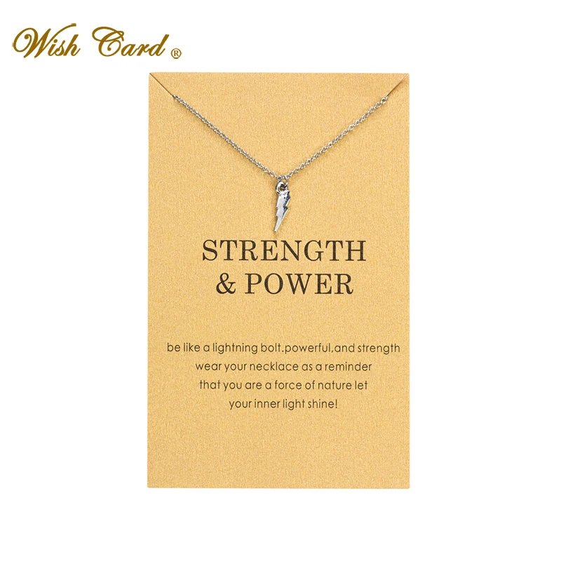 Wish Card Gold Geometric lightning Necklace for Women Boho Pendants Choker Gift Jewelry Neck Chain Bijoux Collares Mujer CN135
Wish Card Gold Geometric lightning Necklace for Women Boho Pendants Choker Gift Jewelry Neck Chain Bijoux Collares Mujer CN135