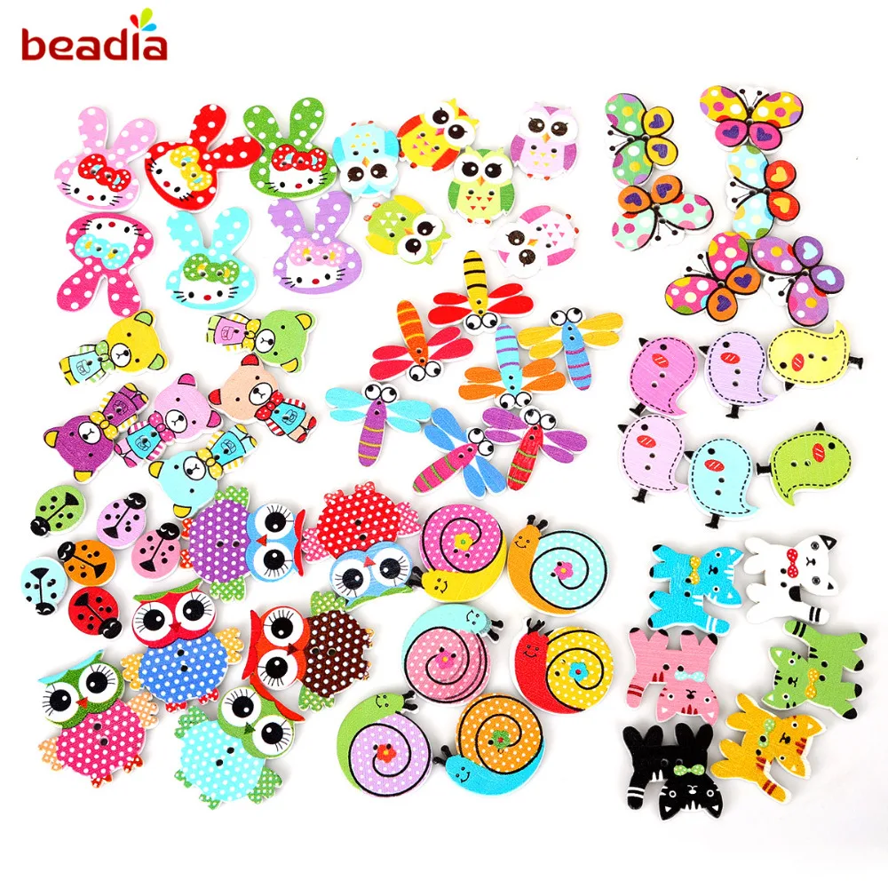 100pcs Random Mixed Cartoon Animal Bird/Pig/Rabbit Wooden Button Beads For Sewing Accessories DIY Craft Scrapbooking Making
100pcs Random Mixed Cartoon Animal Bird/Pig/Rabbit Wooden Button Beads For Sewing Accessories DIY Craft Scrapbooking Making