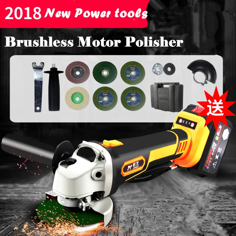 Power 20V Electric Lithium Battery Cordless Angle Grinder Grinding Machine Polishing Cutting Grinding Sanding Wax Power Tools
Power 20V Electric Lithium Battery Cordless Angle Grinder Grinding Machine Polishing Cutting Grinding Sanding Wax Power Tools