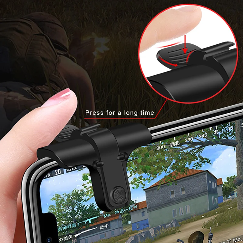 1pair Phone Gamepad Trigger Fire Button Aim Key L1R1 Shooter Controller PUBG V3.0 V6.0 FUT1 For iPhone for Android Phone Games
1pair Phone Gamepad Trigger Fire Button Aim Key L1R1 Shooter Controller PUBG V3.0 V6.0 FUT1 For iPhone for Android Phone Games