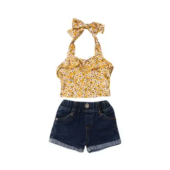 Newborn Infant Baby Girl Floral Outfit Clothes Set Cotton Sleeveless Vest Tops Denim Jeans Shorts 2Pcs Kids Sunsuit Clothes Set
Newborn Infant Baby Girl Floral Outfit Clothes Set Cotton Sleeveless Vest Tops Denim Jeans Shorts 2Pcs Kids Sunsuit Clothes Set