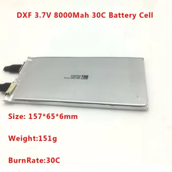 DXF 3.7V 8000mah 30C max60C Repacement rechargeable lipo battery Helicopter Airplane DJI drone 2S 3S 4S 6S Battery cell
DXF 3.7V 8000mah 30C max60C Repacement rechargeable lipo battery Helicopter Airplane DJI drone 2S 3S 4S 6S Battery cell