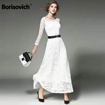 Borisovich Female Maxi Dresses New Brand 2018 Autumn Fashion England Style Lace Elegant Women Evening Party Long Dresses M817
Borisovich Female Maxi Dresses New Brand 2018 Autumn Fashion England Style Lace Elegant Women Evening Party Long Dresses M817