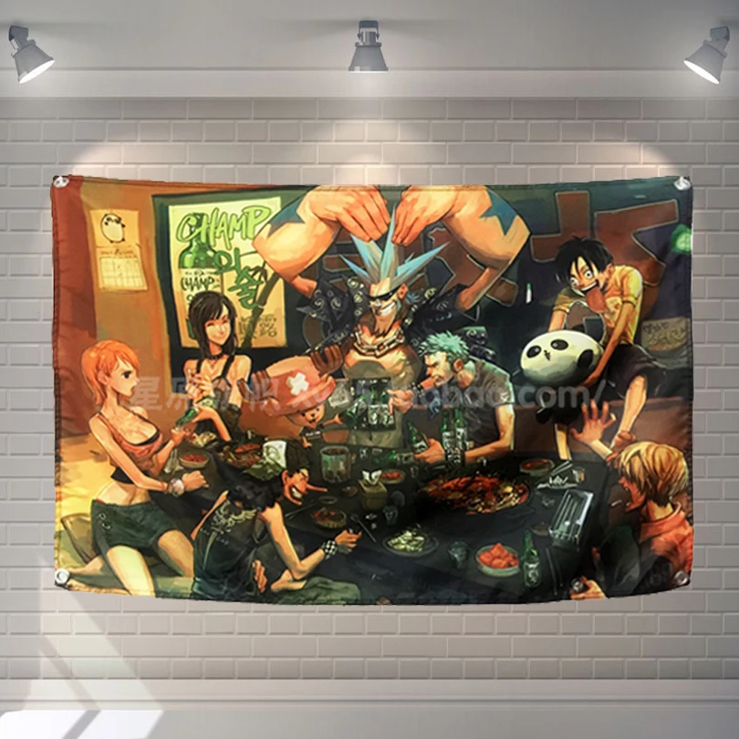 "ONE PIECE" Cartoon Movie Poster Banners Children's Room Wall Decoration Hanging Art Waterproof Cloth Polyester Fabric Flags
"ONE PIECE" Cartoon Movie Poster Banners Children's Room Wall Decoration Hanging Art Waterproof Cloth Polyester Fabric Flags