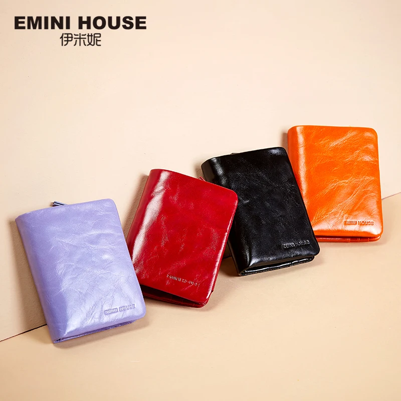 EMINI HOUSE Vintage Oil Wax Genuine Leather Wallet Women Luxury Brand Coin Purse Mini Travel Wallet Womens Wallets And Purses
EMINI HOUSE Vintage Oil Wax Genuine Leather Wallet Women Luxury Brand Coin Purse Mini Travel Wallet Womens Wallets And Purses