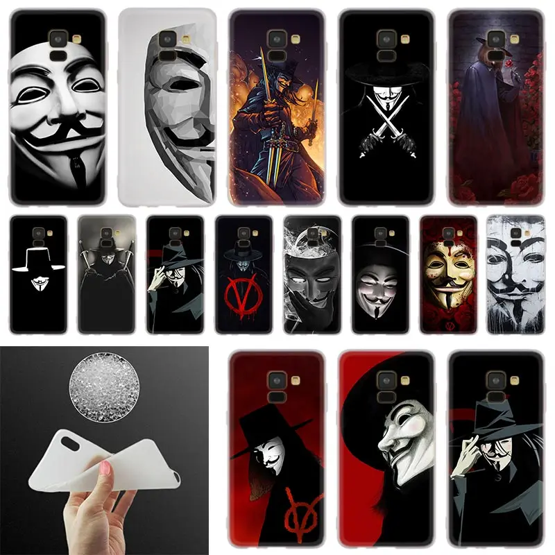 V for Vendetta Mask rose Phone Case For Samsung Galaxy A10 A20 A30 A40 A50 A60 A70 A6 A8 Plus A7 A9 2018 A3 A5 2017 Soft Cover
V for Vendetta Mask rose Phone Case For Samsung Galaxy A10 A20 A30 A40 A50 A60 A70 A6 A8 Plus A7 A9 2018 A3 A5 2017 Soft Cover