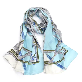 New Women's Silk Scarf 2019 100% Silk Blue Printed Scarf Soft Comfortable Natural Fabric High Quality Long Scarf
New Women's Silk Scarf 2019 100% Silk Blue Printed Scarf Soft Comfortable Natural Fabric High Quality Long Scarf