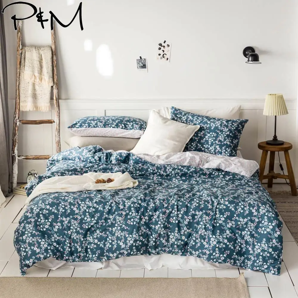 2019 Korean Floral Dark Blue Duvet Cover Set Flat Fitted Sheet Cotton Bedlinens Hypoallergenic Twin Queen King Bedlinens
2019 Korean Floral Dark Blue Duvet Cover Set Flat Fitted Sheet Cotton Bedlinens Hypoallergenic Twin Queen King Bedlinens
