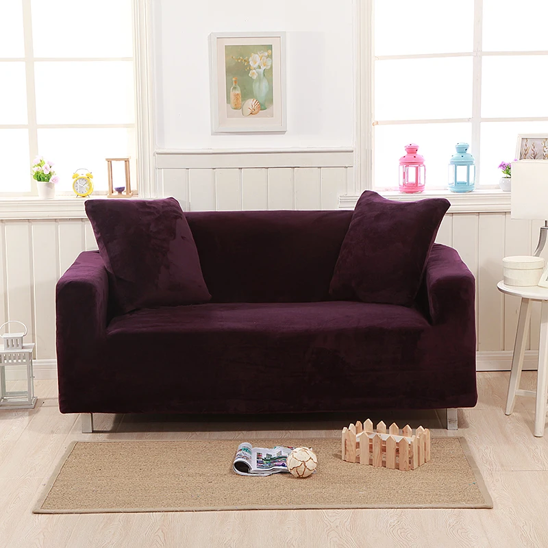 2018 Simple Dark Purple Microfiber Stretch Elastic Chair Loveseat L Shape Sectional Sofa Cover Slipcover Spandex/Polyester
2018 Simple Dark Purple Microfiber Stretch Elastic Chair Loveseat L Shape Sectional Sofa Cover Slipcover Spandex/Polyester