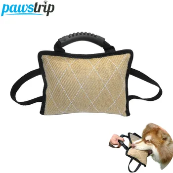 pawstrip 3 Handles Dog Bite Pillow 10.2"7.5"-Linen Dog Tug Toy Outdoor Pet Dog Training Bite Tug Toy For Young Dogs
pawstrip 3 Handles Dog Bite Pillow 10.2"7.5"-Linen Dog Tug Toy Outdoor Pet Dog Training Bite Tug Toy For Young Dogs