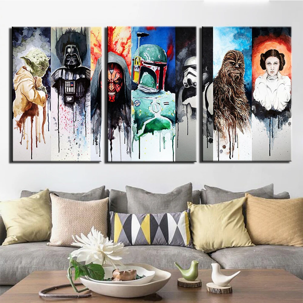 3 Panels Framed Wall Art Canvas Prints Pictures Painting Modern star wars Posters Artwork Bedroom Wall Decorations Office Works
3 Panels Framed Wall Art Canvas Prints Pictures Painting Modern star wars Posters Artwork Bedroom Wall Decorations Office Works