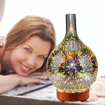 200ml Creative 3D Led Night Light Glass Wood Grain Vase Shape Ultrasonic Essential Oil Diffuser
200ml Creative 3D Led Night Light Glass Wood Grain Vase Shape Ultrasonic Essential Oil Diffuser