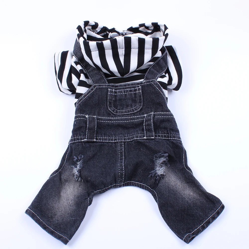 Dog Cat Denim Striped Jumpsuit Hoodie Pants Pet Puppy Coat Jacket Spring/Summer Clothes Apparel
Dog Cat Denim Striped Jumpsuit Hoodie Pants Pet Puppy Coat Jacket Spring/Summer Clothes Apparel