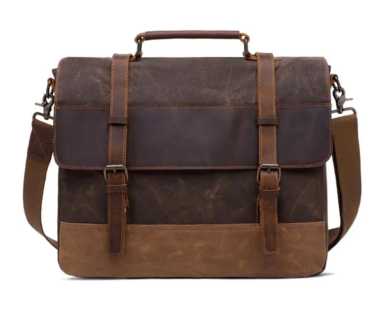 Men's Shoulder Bag 15.6 Inch Oil Wax Canvas Bag Male Crazy Horse Leather Briefcase Vintage Men's Bag Shoulder Handbag
Men's Shoulder Bag 15.6 Inch Oil Wax Canvas Bag Male Crazy Horse Leather Briefcase Vintage Men's Bag Shoulder Handbag
