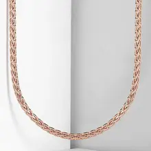 Женское и мужское ожерелье из розового золота 4 5 мм|Цепочки|