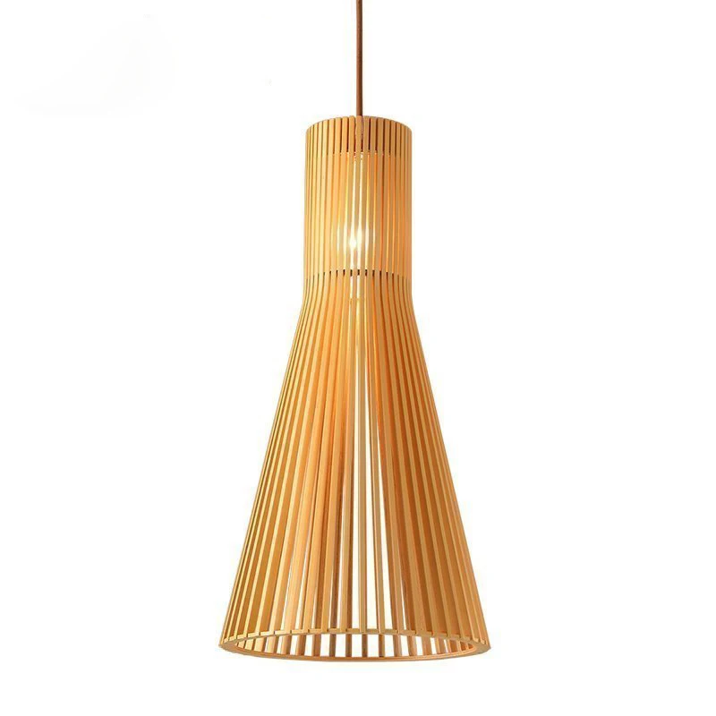 Japanese Modern Minimalist Single Logo Wood Trumpet Shaded Pendant Light For Restaurant Bar Living Room Lighting Fixtures
Japanese Modern Minimalist Single Logo Wood Trumpet Shaded Pendant Light For Restaurant Bar Living Room Lighting Fixtures