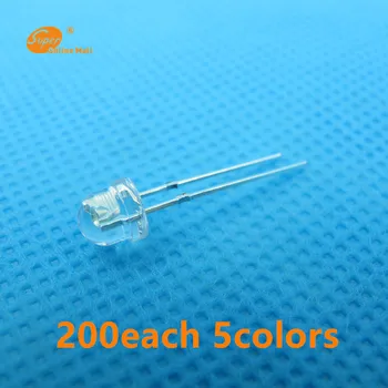 1000PCS 5mm Straw Hat 200each 5colors Led Wide Angle Light Bulb Leds Lamp Emitting Diodes Electronic Components
1000PCS 5mm Straw Hat 200each 5colors Led Wide Angle Light Bulb Leds Lamp Emitting Diodes Electronic Components