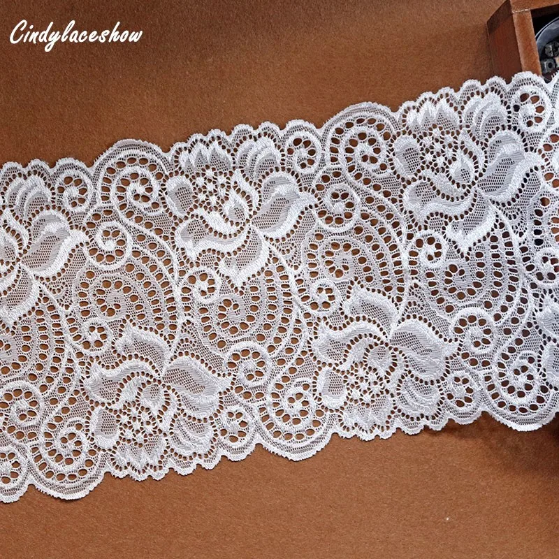 2Yards 16cm Wide Elastic Lace Fabric Stretch Nylon Lace Trims Ribbon Garment Clothing Accessories Garters Sewing Lace Appliques
2Yards 16cm Wide Elastic Lace Fabric Stretch Nylon Lace Trims Ribbon Garment Clothing Accessories Garters Sewing Lace Appliques
