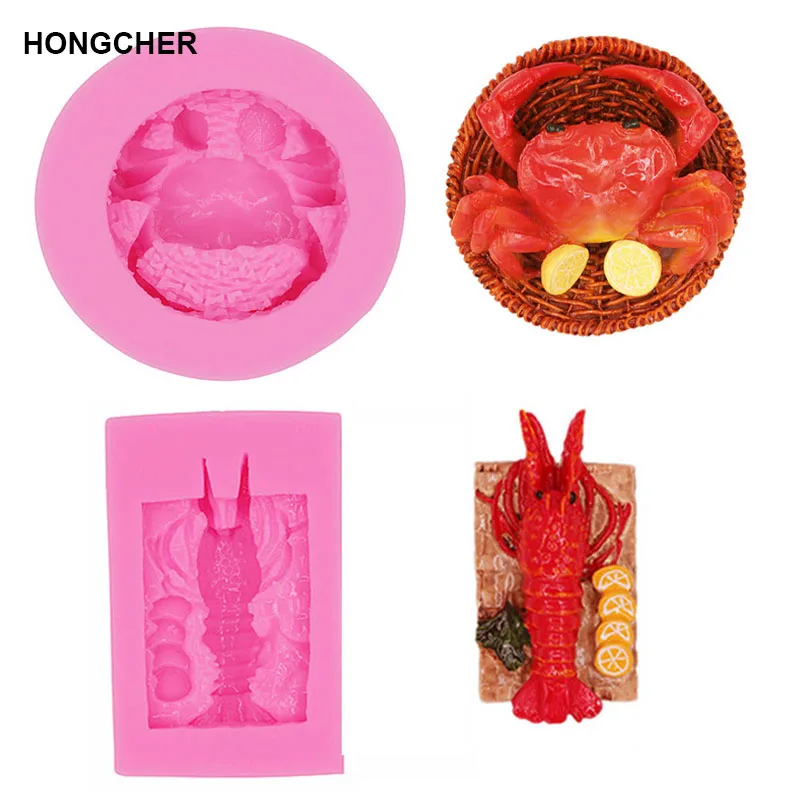 Marine animal series crab lobster fondant silicone mold, cake tools, biscuit pastry baking mold. Soap chocolate handmade mold.
Marine animal series crab lobster fondant silicone mold, cake tools, biscuit pastry baking mold. Soap chocolate handmade mold.