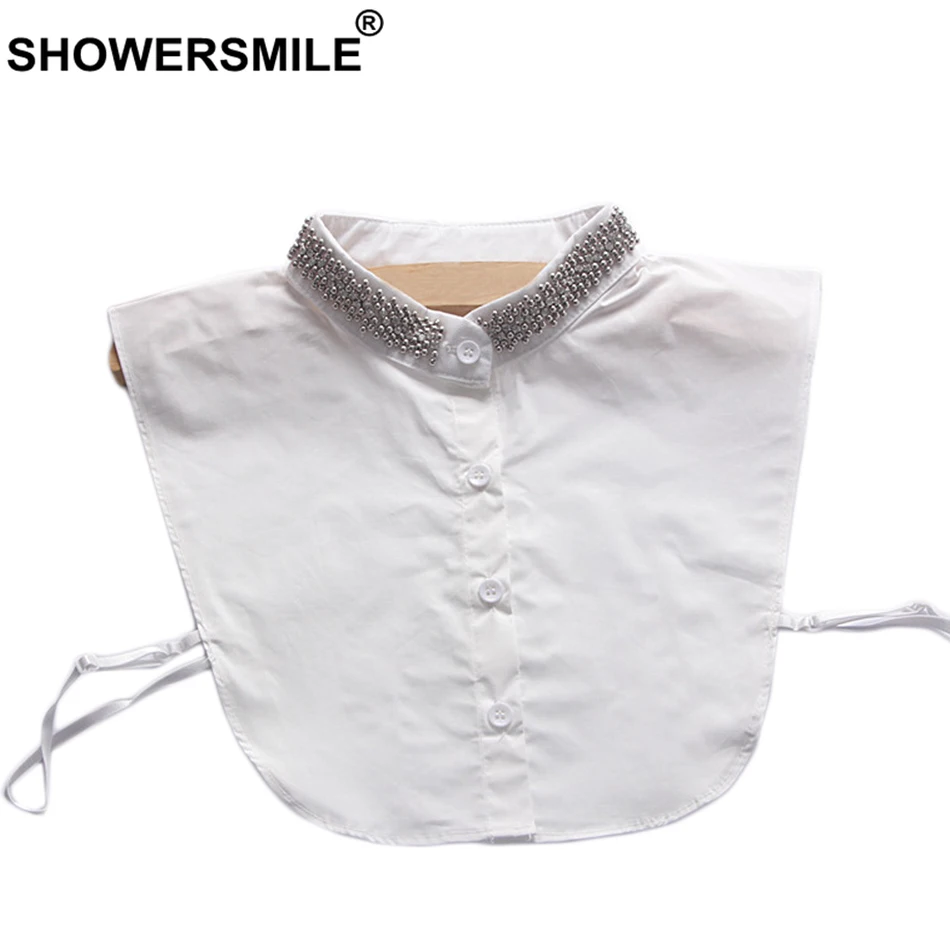 SHOWERSMILE Fashion Detachable Collar Women Cotton Beaded Fake Stand Collar Removable Solid Pearl Ladies Clothes Accessories
SHOWERSMILE Fashion Detachable Collar Women Cotton Beaded Fake Stand Collar Removable Solid Pearl Ladies Clothes Accessories