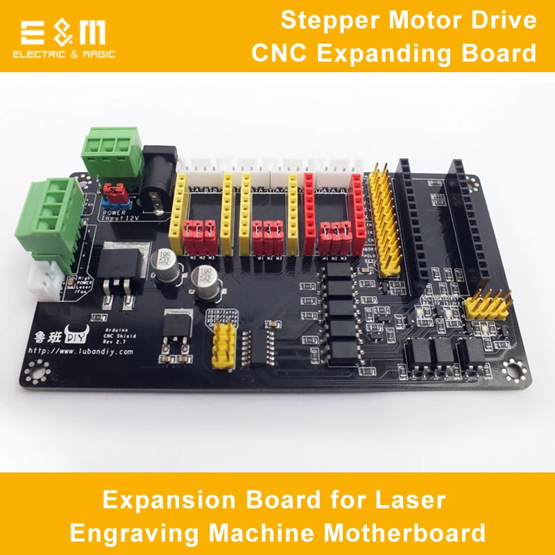 Expansion Control Board for Laser Engraving Machine Motherboard Duino Nano DIY Stepper Motor Drive CNC Expanding Board
Expansion Control Board for Laser Engraving Machine Motherboard Duino Nano DIY Stepper Motor Drive CNC Expanding Board