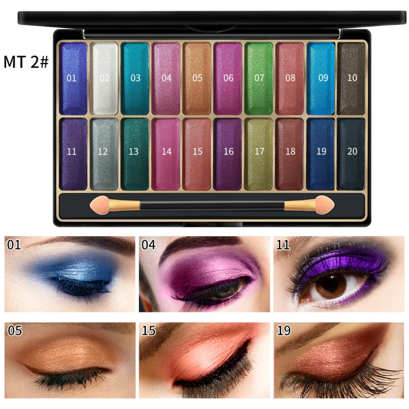 MISS ROSE 20-color Metallic Shimmer Pearlescent wet Makeup Eye Shadow Palette Satin Make up Multicolor Eyeshadow Tray Tool TSLM2
MISS ROSE 20-color Metallic Shimmer Pearlescent wet Makeup Eye Shadow Palette Satin Make up Multicolor Eyeshadow Tray Tool TSLM2