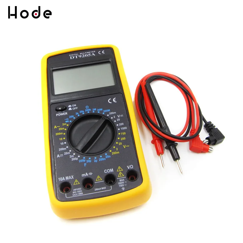 Digital Multimeter dt9205a ac dc display lcd Ammeter Voltmeter electric handheld tester Multimetro
Digital Multimeter dt9205a ac dc display lcd Ammeter Voltmeter electric handheld tester Multimetro