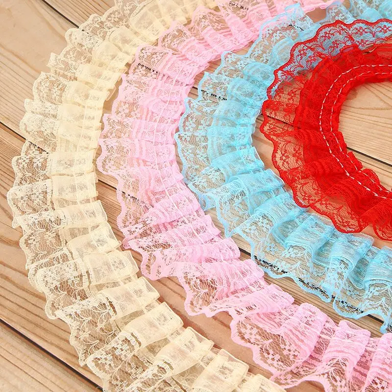DIY Patchwork Lace Ribbon Fabric High Quality Fold Crocheted Lace Ribbon For Cuffs Sheets Curtains Gloves Decoration Width 4.5cm
DIY Patchwork Lace Ribbon Fabric High Quality Fold Crocheted Lace Ribbon For Cuffs Sheets Curtains Gloves Decoration Width 4.5cm