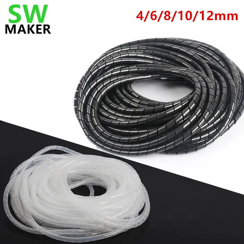 6mm diameter Cable Organizer Coiled Tube Sleeve Cable protection tube High quality for 3D printer parts
6mm diameter Cable Organizer Coiled Tube Sleeve Cable protection tube High quality for 3D printer parts