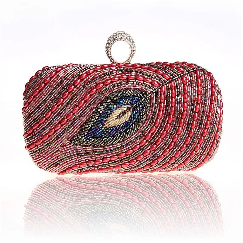 2018 Vintage Hand-beaded Sequined Evening Bag High Grade Peacock Feather Evening Clutch Purse Dress Chain Clutch Handbag WY51
2018 Vintage Hand-beaded Sequined Evening Bag High Grade Peacock Feather Evening Clutch Purse Dress Chain Clutch Handbag WY51