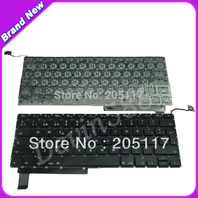 5 PCS/LOT For Macbook pro Unibody 15"A1286 Spanish layout Keyboard Black,New
5 PCS/LOT For Macbook pro Unibody 15"A1286 Spanish layout Keyboard Black,New