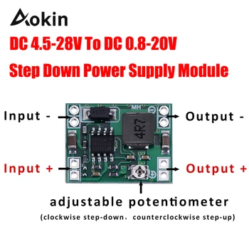 Ultra-Small Mini DC-DC Step Down Power Supply Module 3A Adjustable Buck Converter for Arduino Replace LM2596 24V to 12V 9V 5V 3V
Ultra-Small Mini DC-DC Step Down Power Supply Module 3A Adjustable Buck Converter for Arduino Replace LM2596 24V to 12V 9V 5V 3V