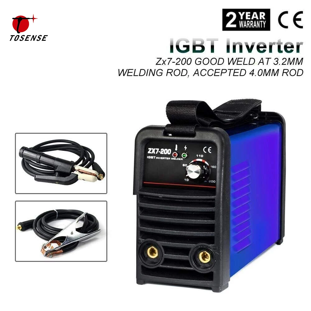 IGBT 220V 110V MMA ARC Welder ZX7-200 200A DC Inverter Portable Stick Welding Equipment For 3.2-4.0MM Rod
IGBT 220V 110V MMA ARC Welder ZX7-200 200A DC Inverter Portable Stick Welding Equipment For 3.2-4.0MM Rod